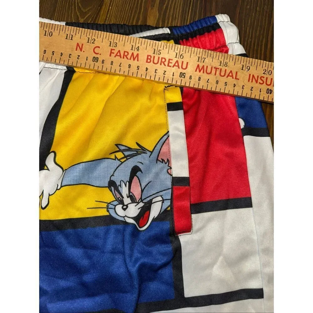 Tom & Jerry Reason Streetwear Collection Men's White Red Yellow Blue color block - Picture 5 of 7